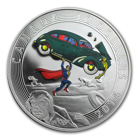 2014 Canada 1/2 oz Silver Superman™ Iconic Comic Book Covers (#1) 2014 Canada 1/2 oz Silver Superman™ Iconic Comic Book Covers (#1)